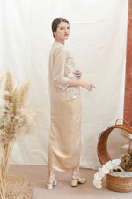 Dahlia Gold Kebaya and Gold Baju Kurung Modern Baju Raya 2020 - By Kiara Official