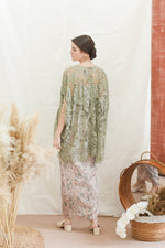 Melati Green Modern Kebaya and Green Baju Kurung Modern Baju Raya 2020 - By Kiara Official