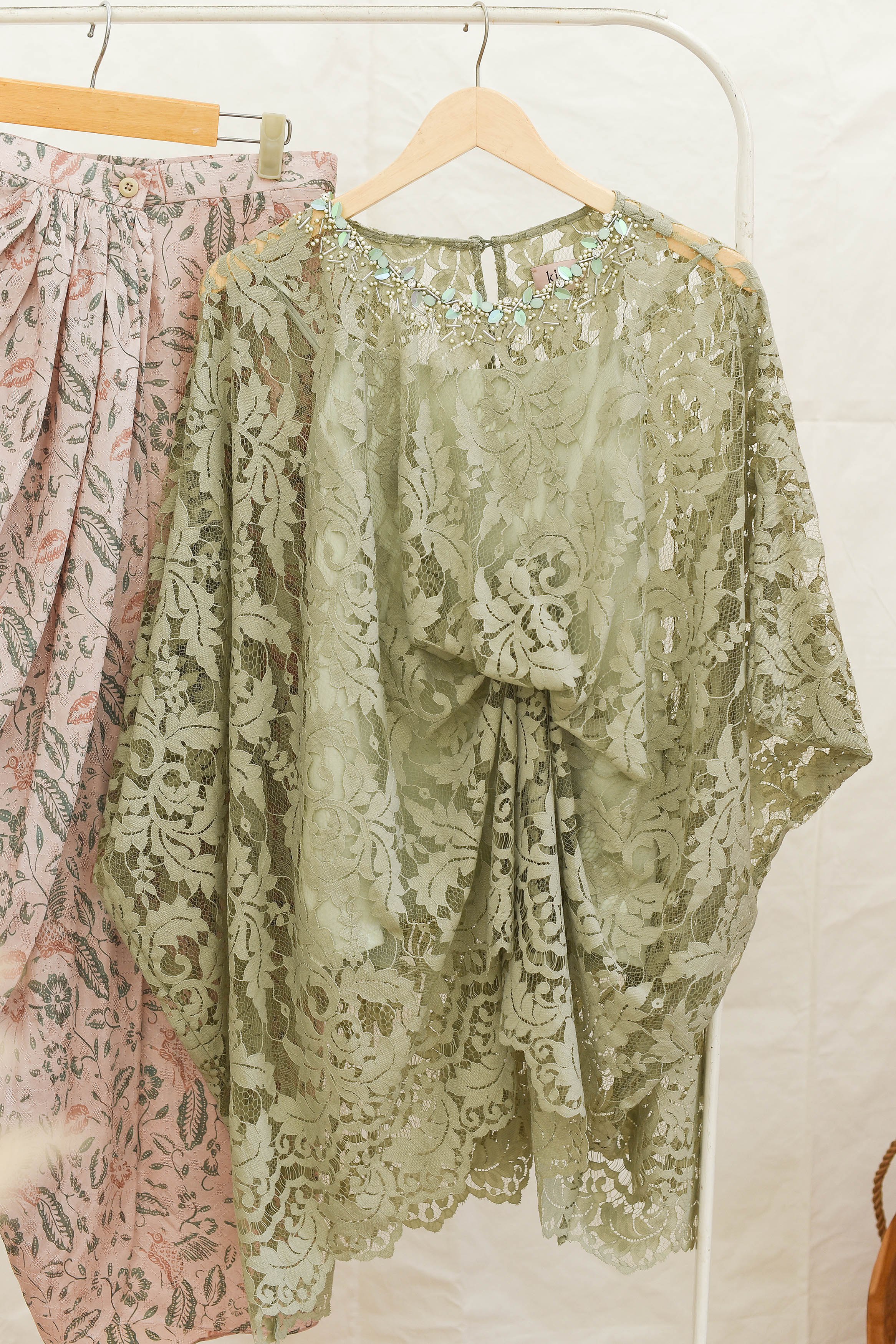 Melati Green Modern Kebaya and Green Baju Kurung Modern Baju Raya 2020 - By Kiara Official