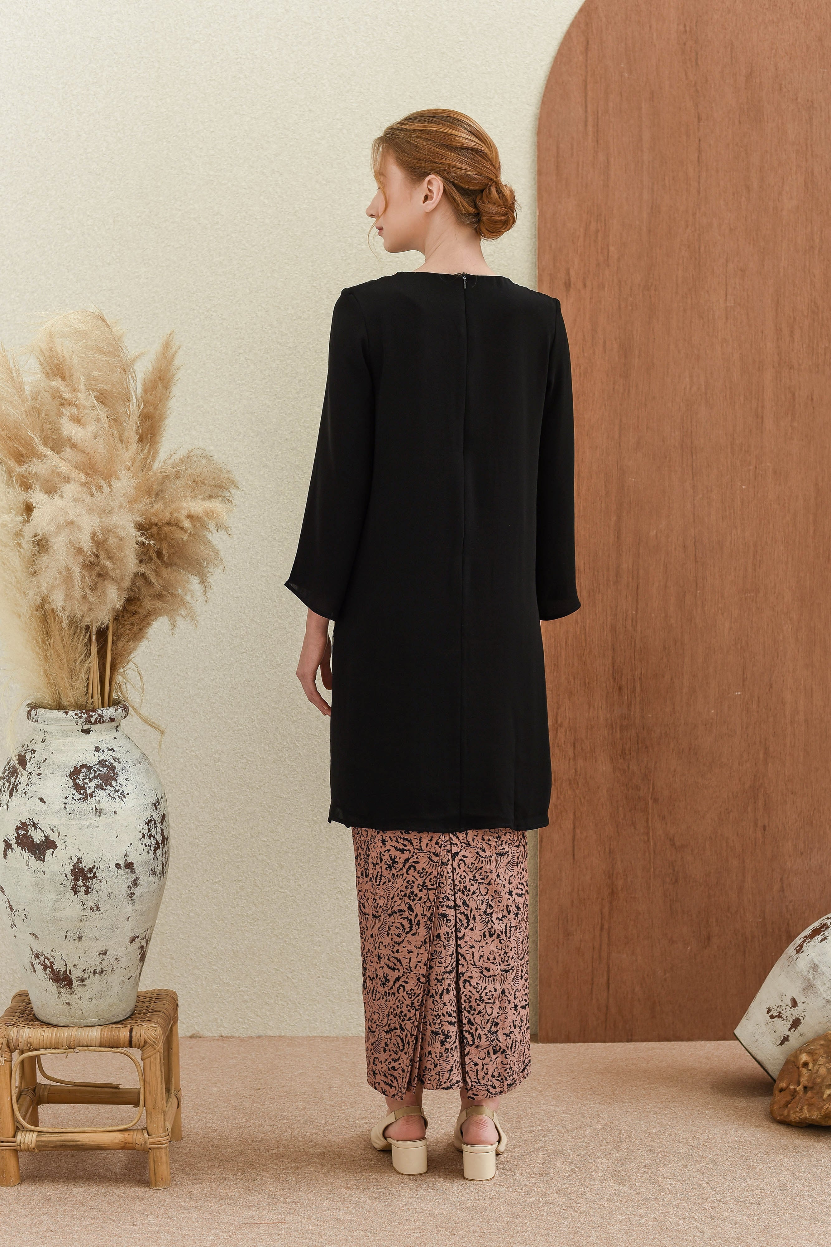 Senja - Black Kebaya Modern | Black Baju Kurung Modern | Raya 2020 ...